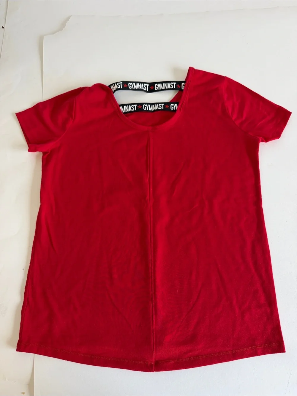 Girls' Justice Red Gymnast Silhouette Tee